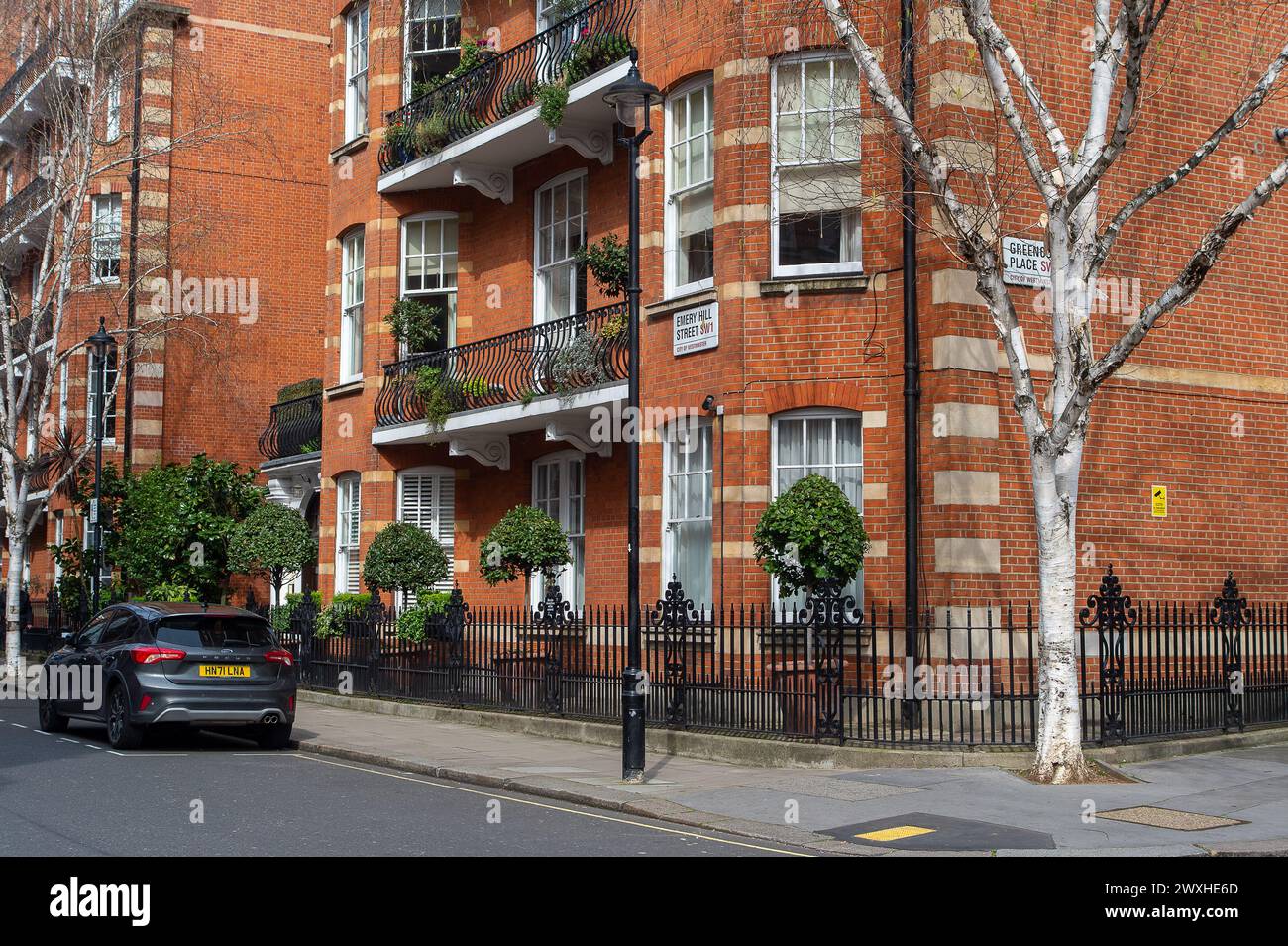 Westminster, Londres, Royaume-Uni. 26 mars 2024. Appartements à Westminster, Londres. Les prix de l'immobilier remonteraient. Crédit : Maureen McLean/Alamy Banque D'Images