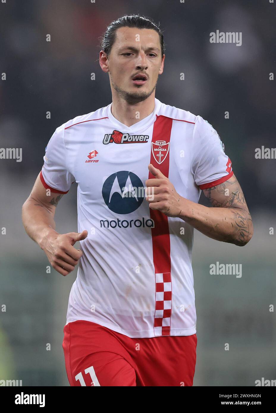 Turin, Italie. 30 mars 2024. Milan Djuric de l'AC Monza lors du match de Serie A au Stadio Grande Torino, Turin. Le crédit photo devrait se lire : Jonathan Moscrop/Sportimage crédit : Sportimage Ltd/Alamy Live News Banque D'Images