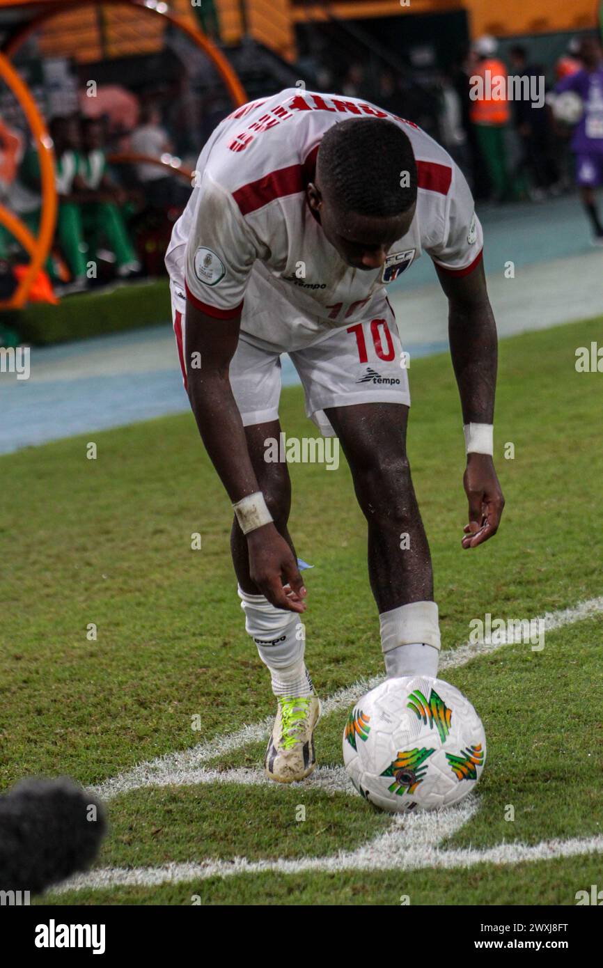 ABIDJAN, CÔTE D'IVOIRE - JANVIER 29 ; Jamiro Gregory Monteiro Alvarenga du Cap-Vert pendant la Coupe d'Afrique des Nations TotalEnergies CAF (AFCON 2023) Banque D'Images