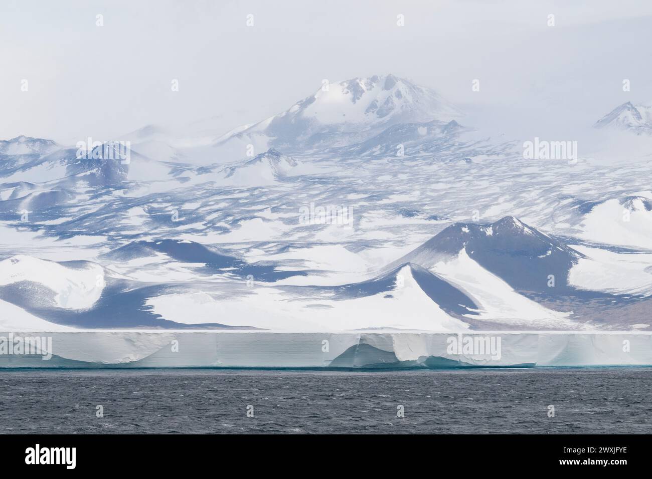 Antarctique, mer de Ross, plateau de glace de Ross. Banque D'Images