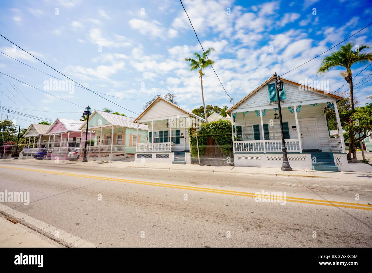 Maisons de style historique à Key West Florida USA 2024 Banque D'Images