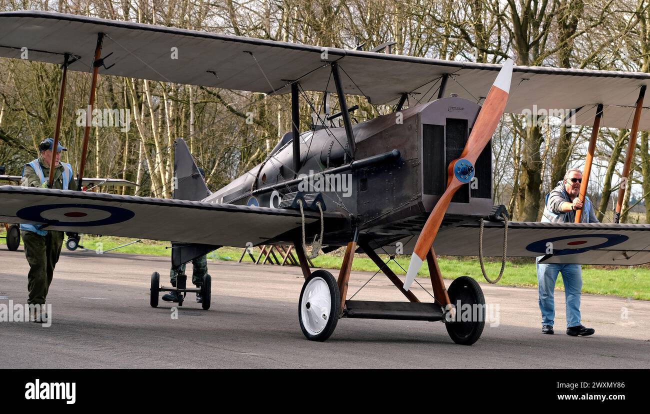 Le Royal Aircraft Factory S.E.5 est un avion de chasse biplan britannique de la première Guerre mondiale. Banque D'Images