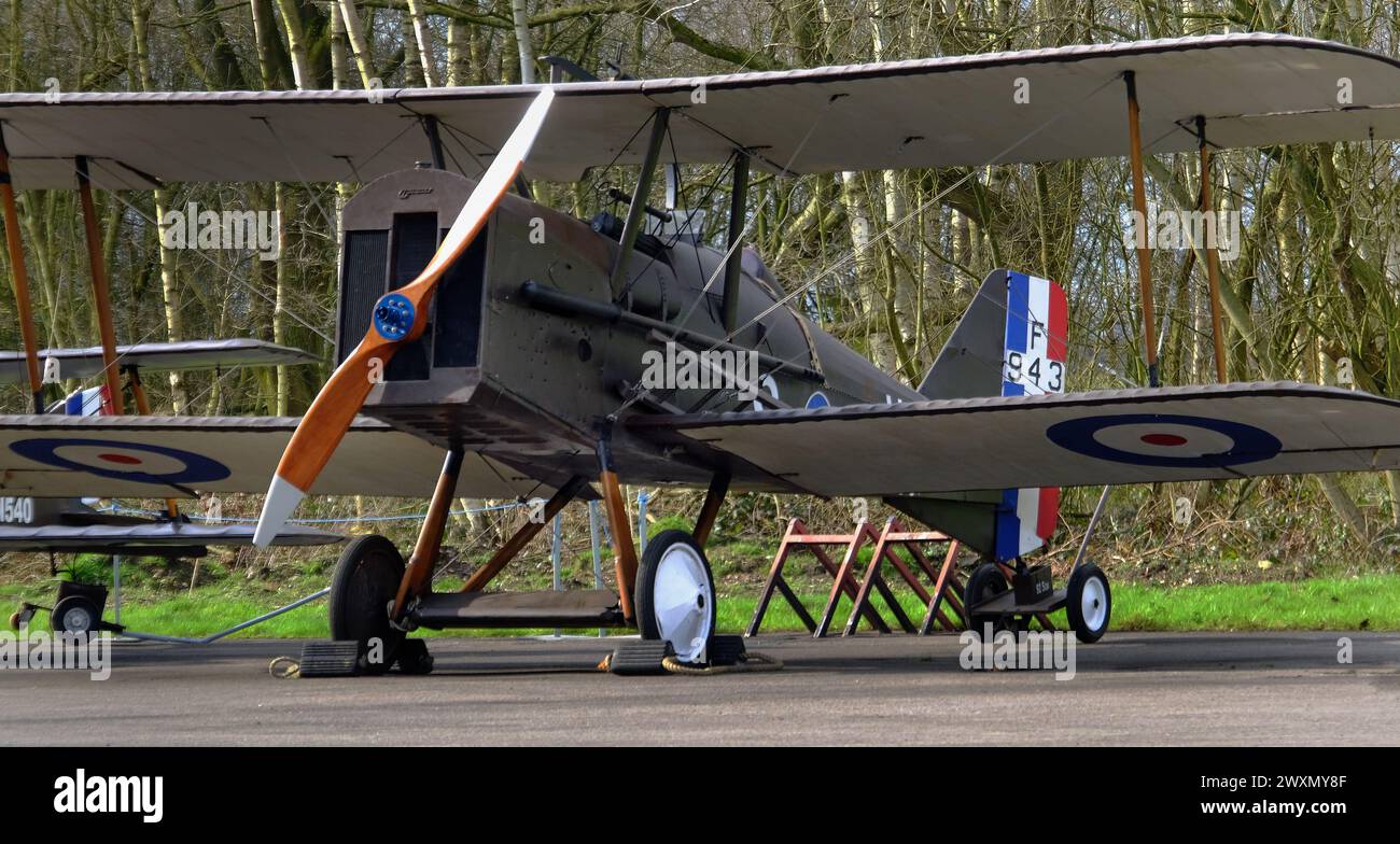 Le Royal Aircraft Factory S.E.5 est un avion de chasse biplan britannique de la première Guerre mondiale. Banque D'Images