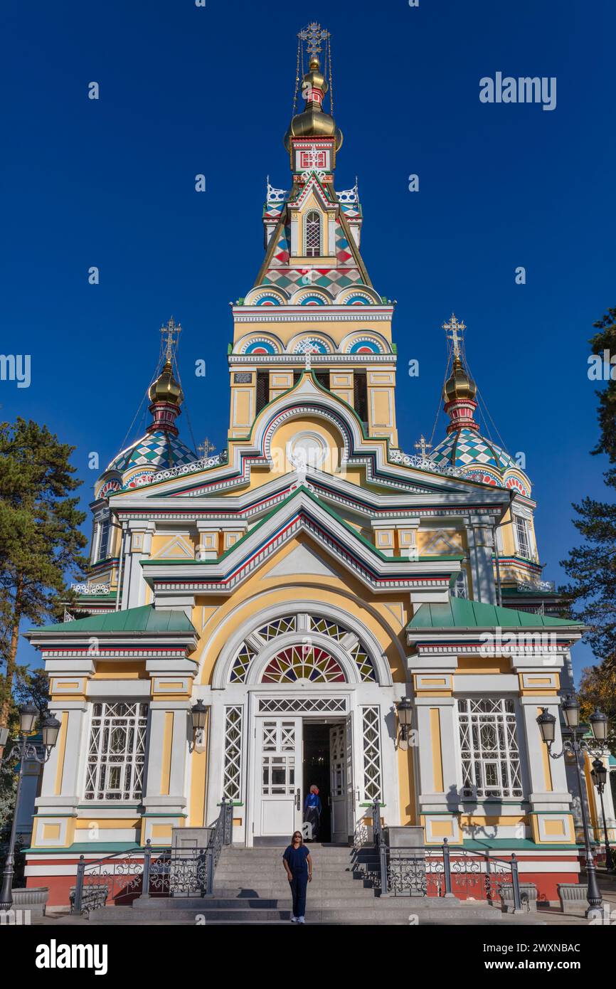 Cathédrale de l'ascension, 1907, Almaty, Kazakhstan Banque D'Images