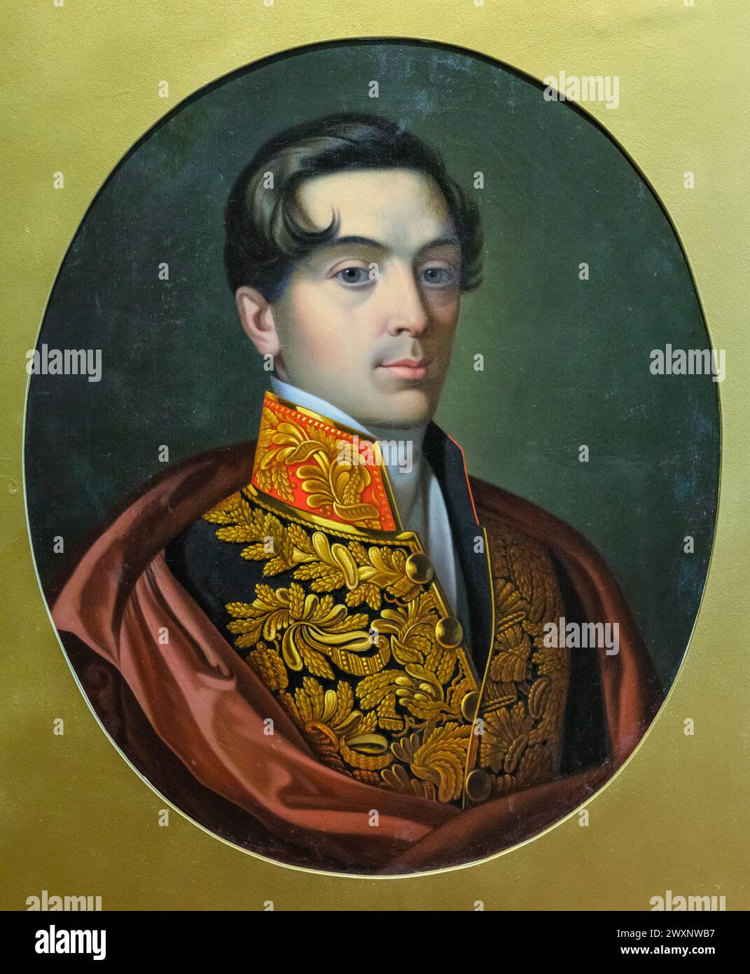 Portrait du général Vladimir Zubov, musée, Vladimir, région de Vladimir, Russie Banque D'Images