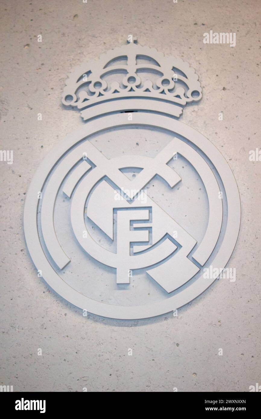 Musée du Real Madrid dans le nouveau stade Santiago Bernabeu. Janvier 2024 Banque D'Images