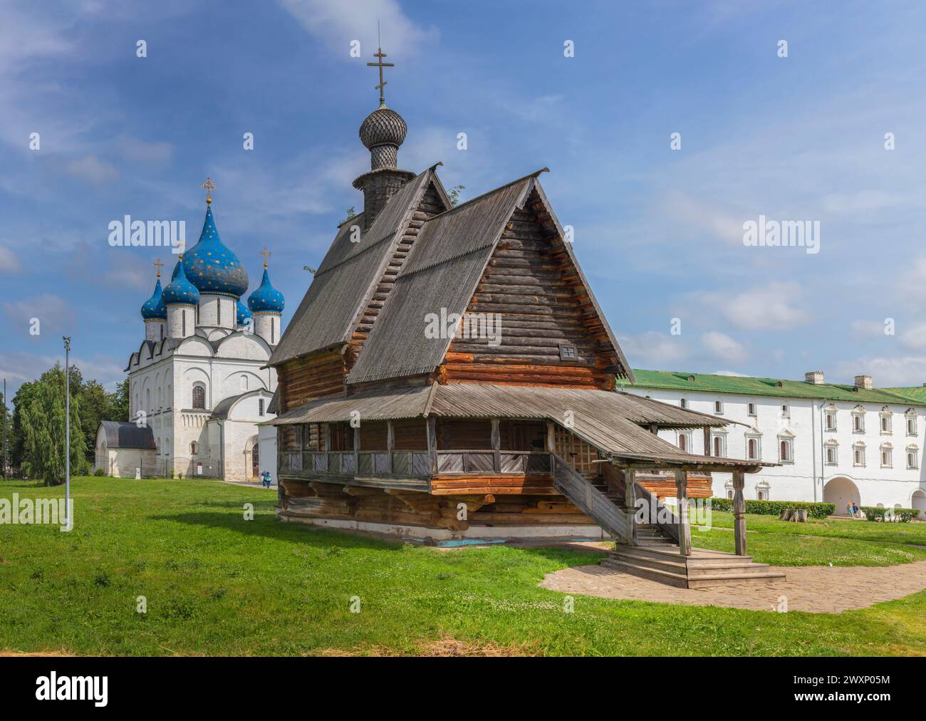 En bois Église Nicolas, 1766, Souzdal Kremlin, Souzdal, Vladimir region, Russie Banque D'Images