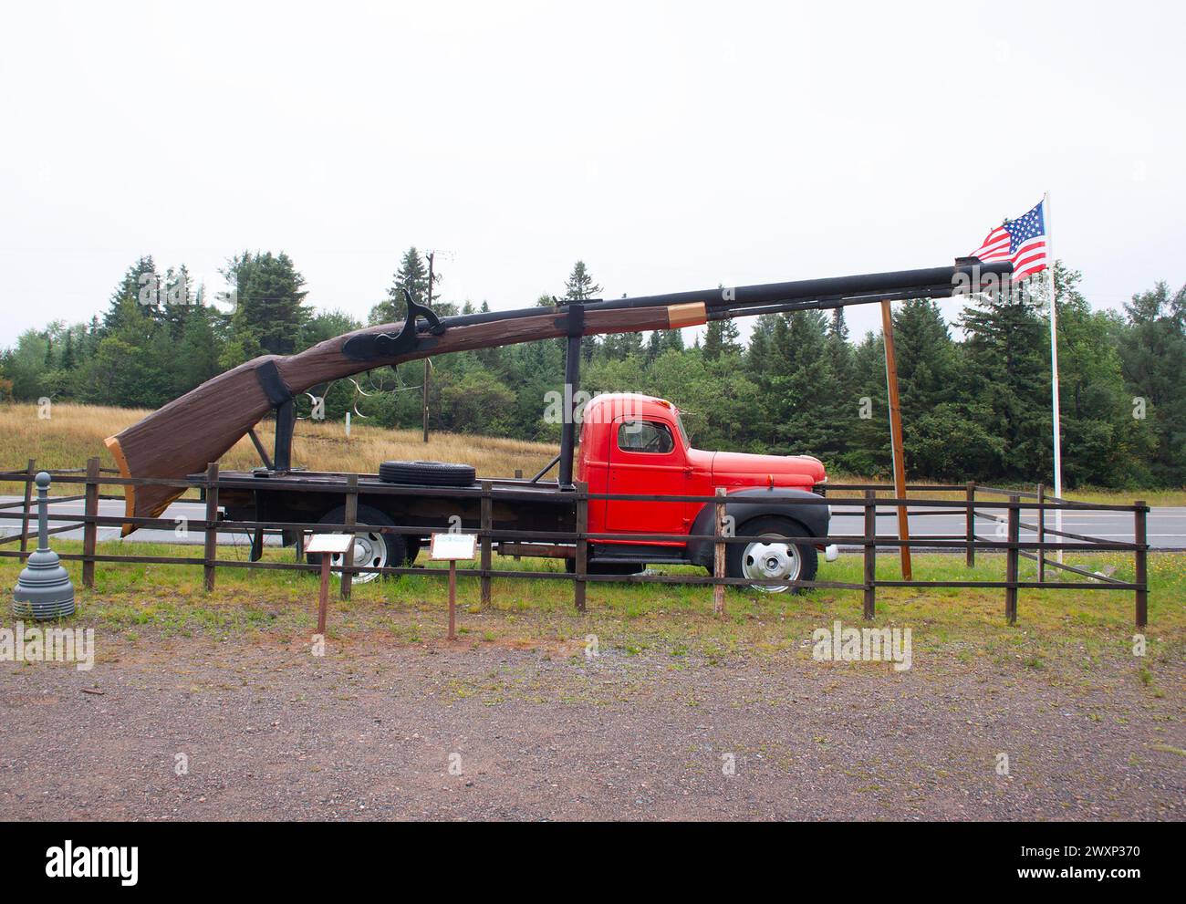 Piège touristique Yoopers à Ishpeming, Michigan Banque D'Images