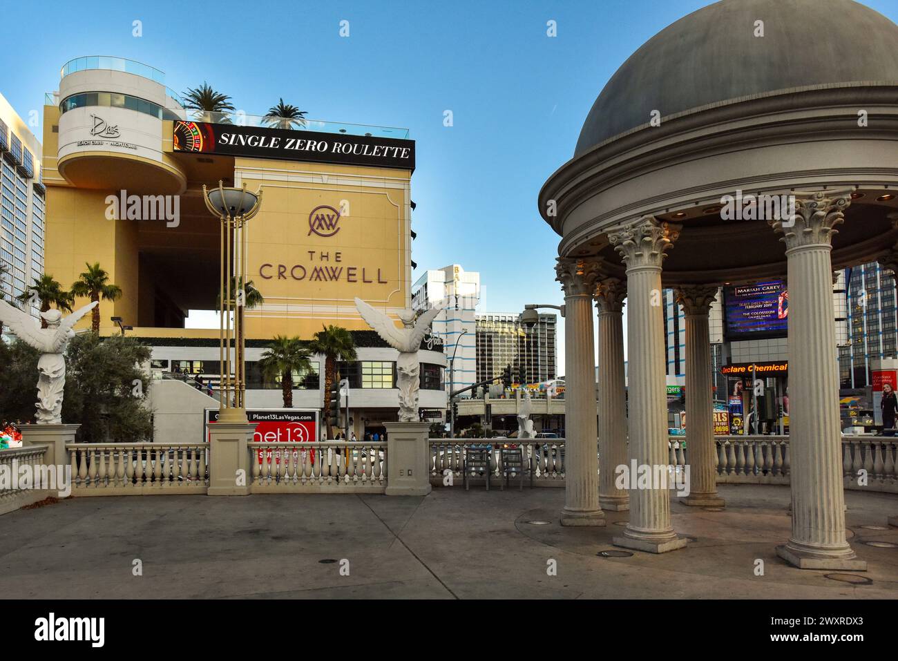 Las Vegas Boulevard, Drais Beach Club au Cromwell et Caesars Palace Banque D'Images