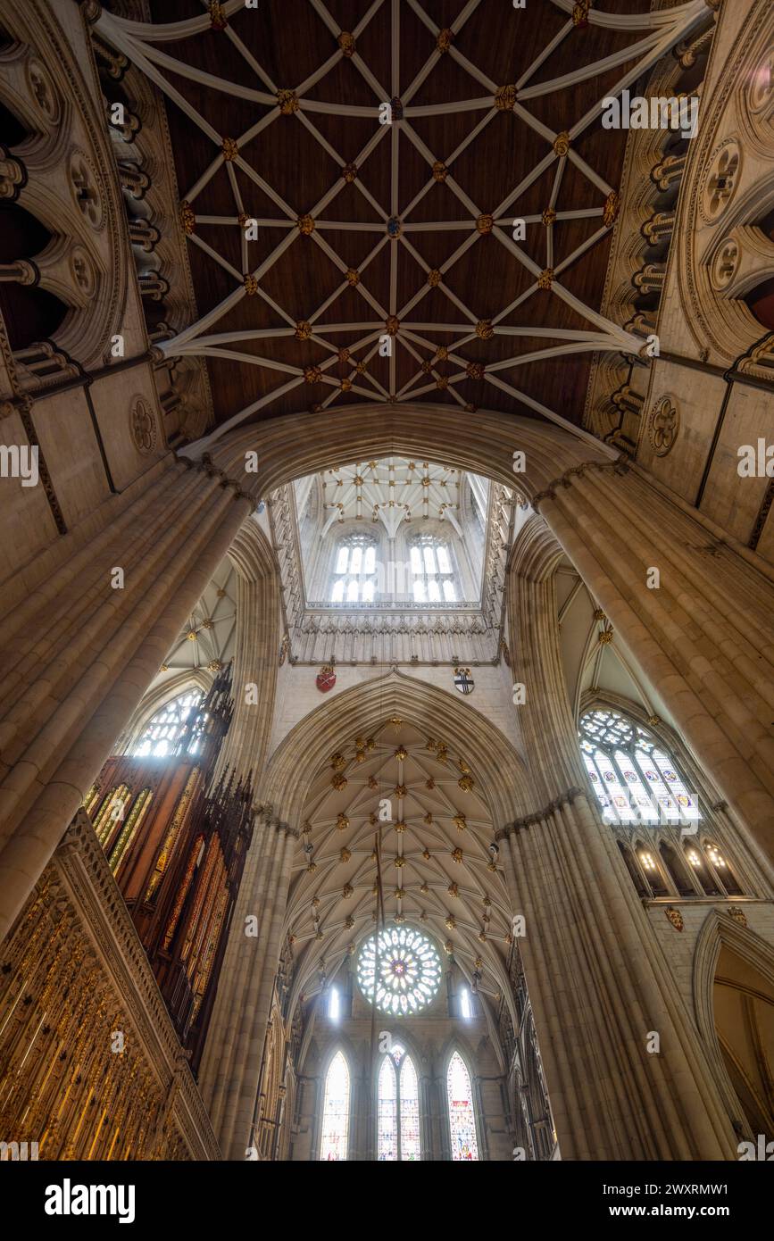 La cathédrale de York, York, Angleterre Banque D'Images