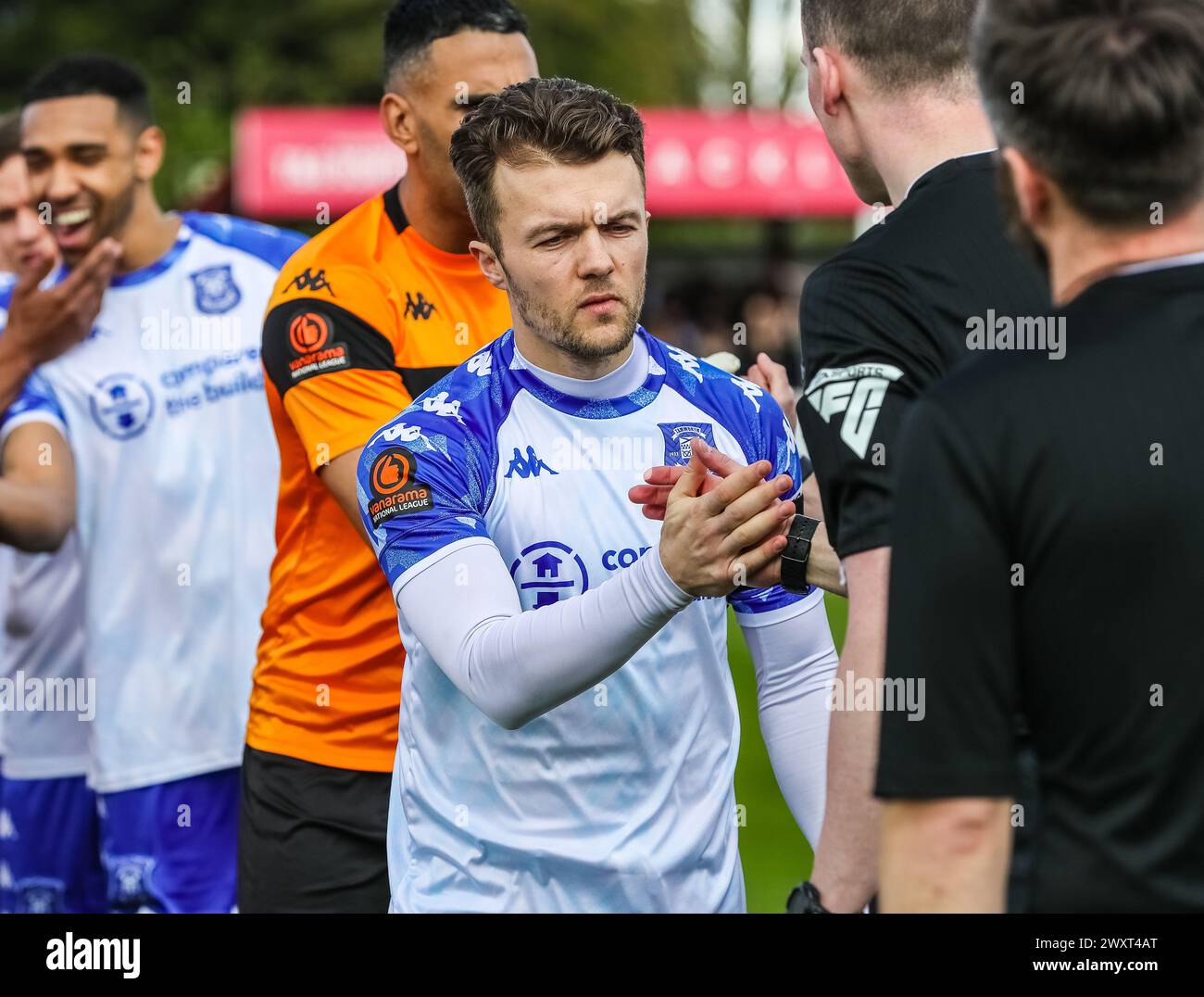 Capitaine de Tamworth Ben Milnes. Banque D'Images