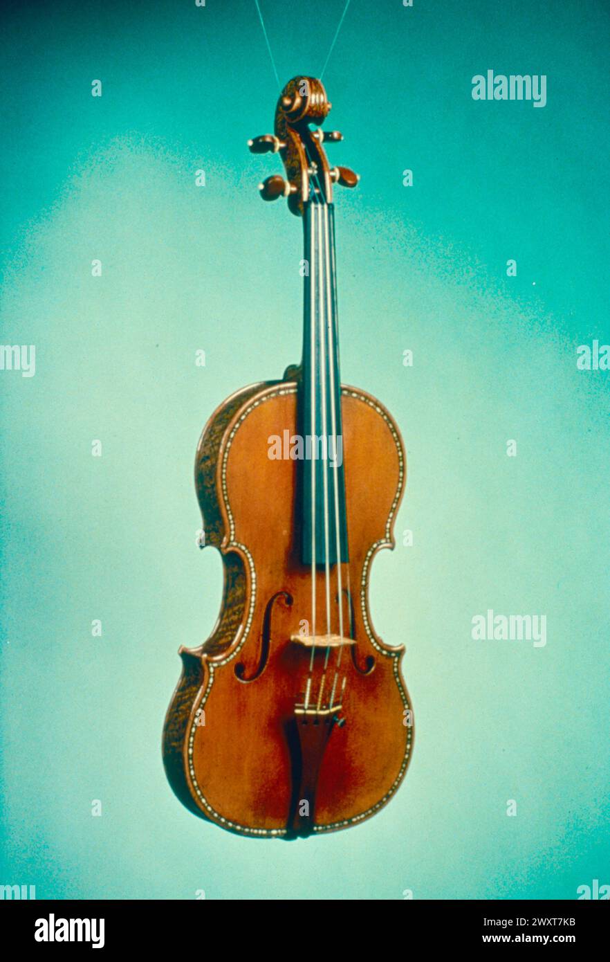Violon italien de Antonio Stradivarius, Italie 1679 Banque D'Images