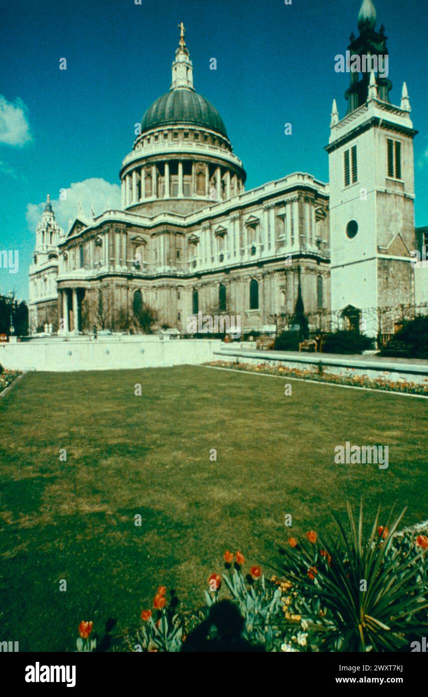 Prog Cathédrale Paul, Londres, Angleterre des années 1980 Banque D'Images