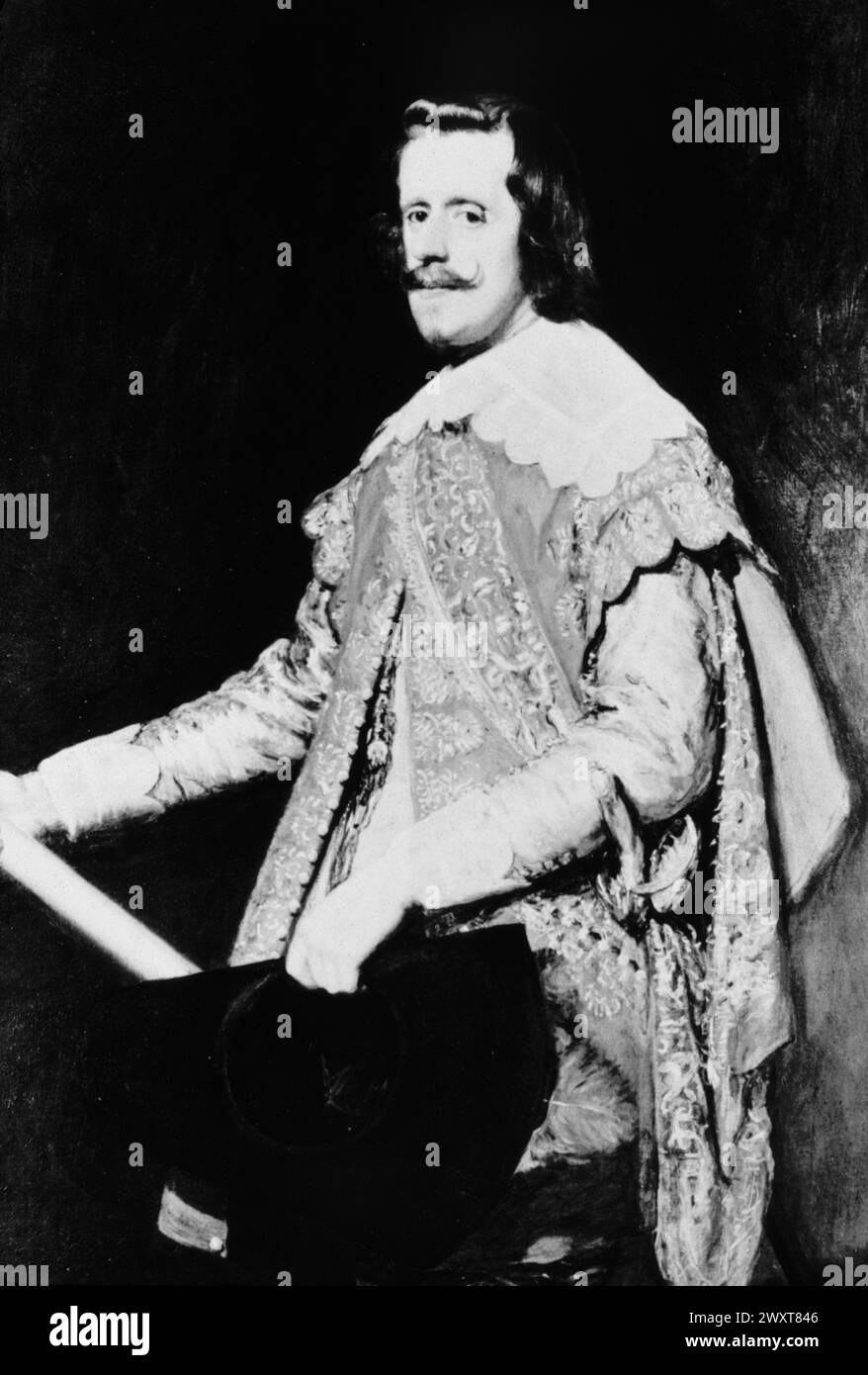 Portrait du roi Philippe IV d'Espagne, par l'artiste espagnol Diego Velasquez, XVIIe siècle Banque D'Images