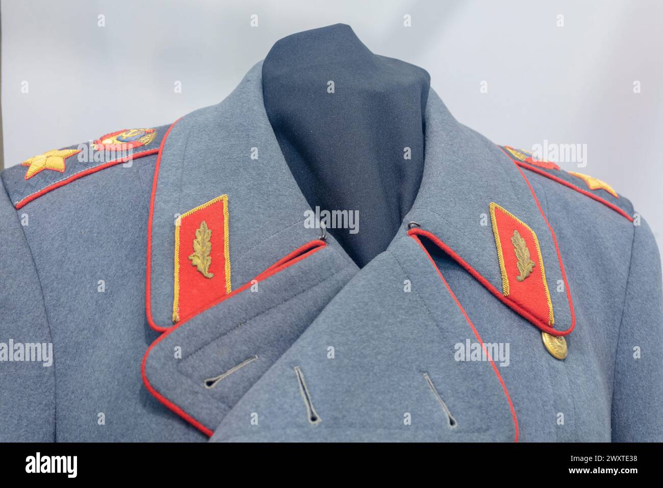 Maréchal Georgy Zhukov Greatcoat, musée, Kalouga, Russie Banque D'Images