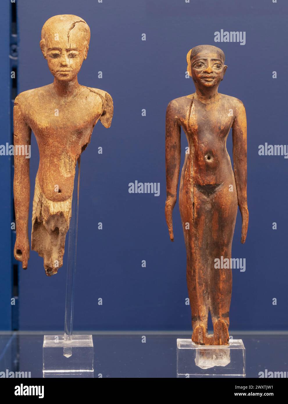 Statuette égyptienne Ancienne En Bois – Sculpture Artisanale
