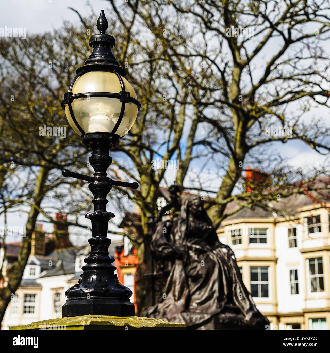 Monument de la reine Victoria à Tynemouth, North Tyneside Banque D'Images
