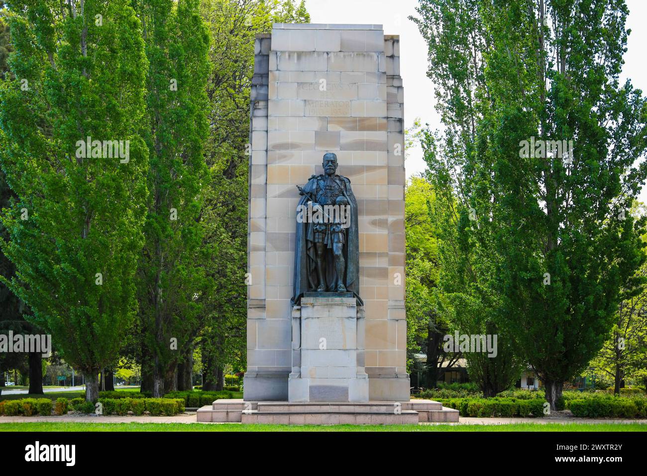 Canberra, TERRITOIRE DE LA CAPITALE australienne - 21 octobre 2009 : King George V Memorial. Érigé par le peuple australien pour commémorer le règne du roi George V . Banque D'Images