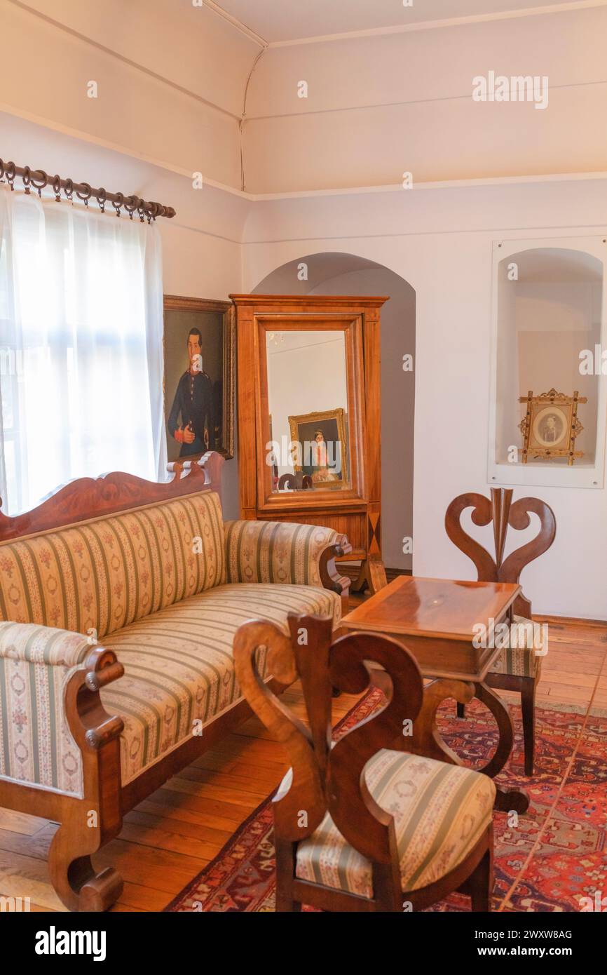 Salon Barlovac, intérieur de la résidence de la princesse Ljubica, Konak kneginje Ljubice, Belgrade, Serbie Banque D'Images