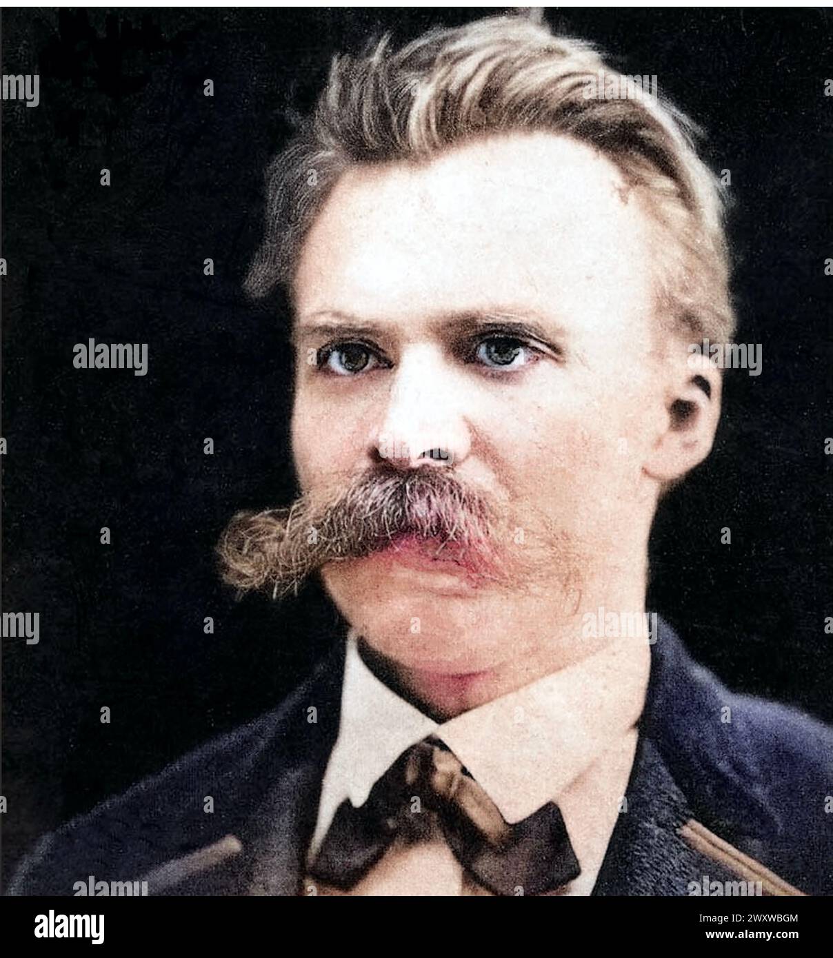 FRIEDRICH NIETZSCHE (1844-1900) philosophe et poète allemand vers 1875 Banque D'Images