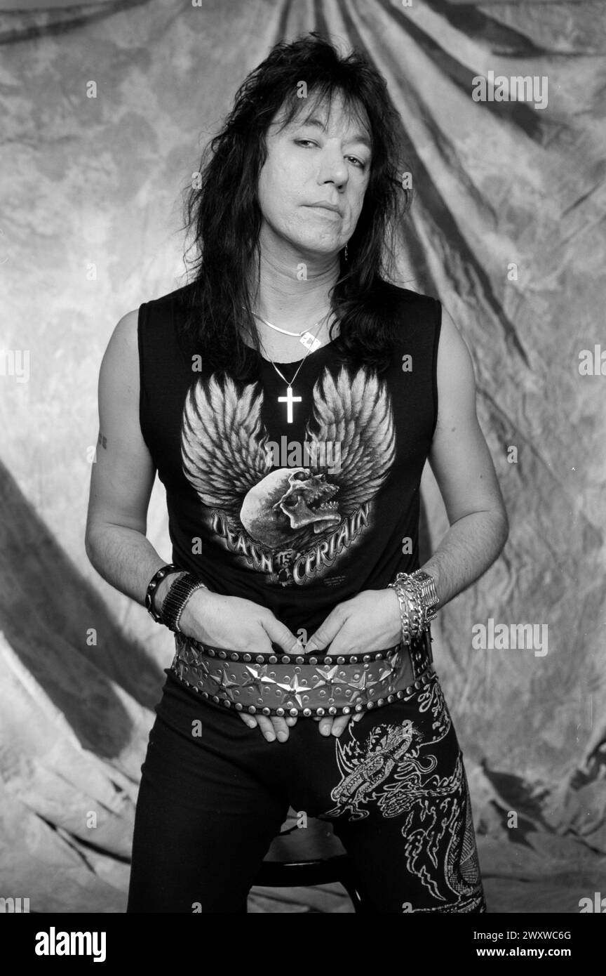 ACE Frehley à Oakland, Californie en 1990 crédit : Ross Pelton/MediaPunch Banque D'Images