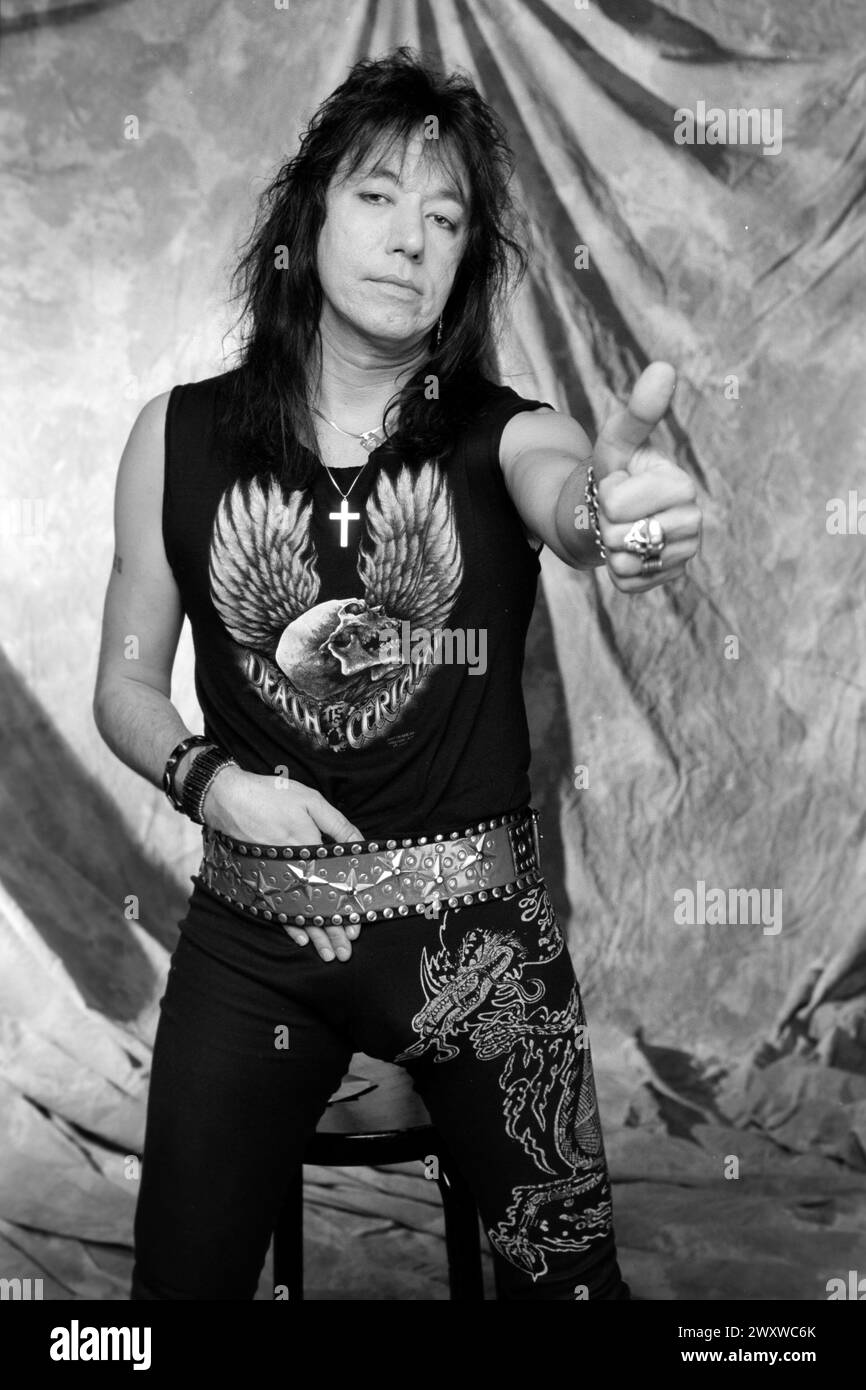 ACE Frehley à Oakland, Californie en 1990 crédit : Ross Pelton/MediaPunch Banque D'Images