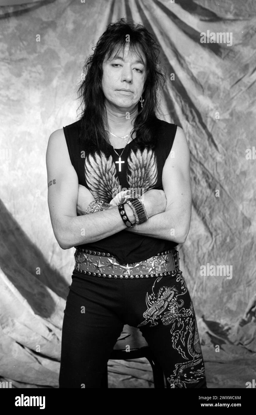ACE Frehley à Oakland, Californie en 1990 crédit : Ross Pelton/MediaPunch Banque D'Images