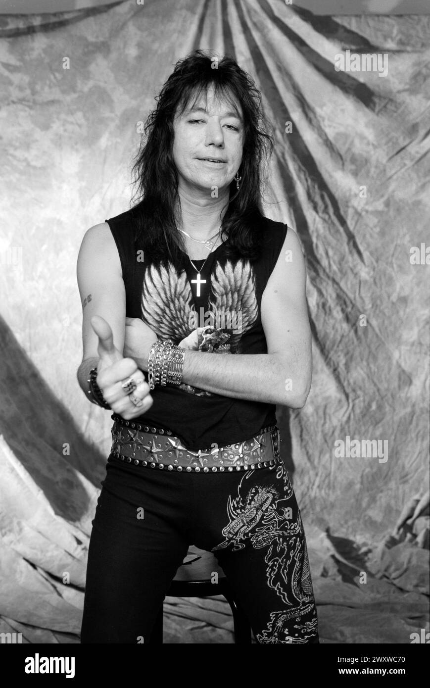 ACE Frehley à Oakland, Californie en 1990 crédit : Ross Pelton/MediaPunch Banque D'Images