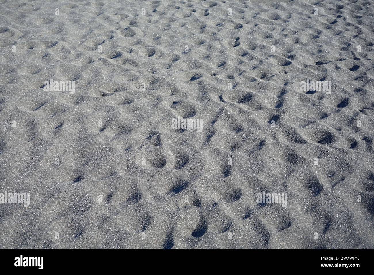 Motifs de sable noir, Diamond Beach, sud de l'Islande Banque D'Images