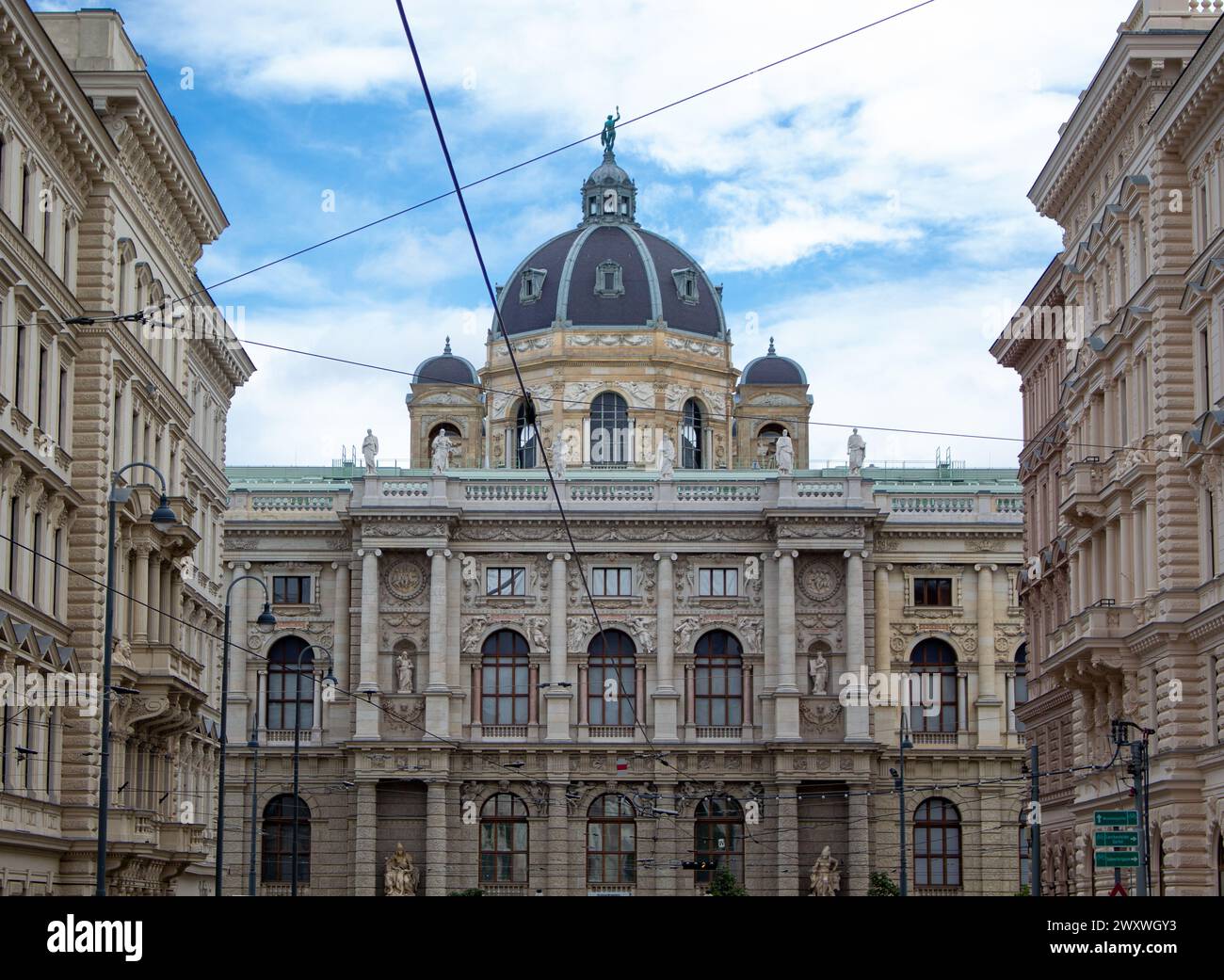 Coin de rue à Vienne Banque D'Images