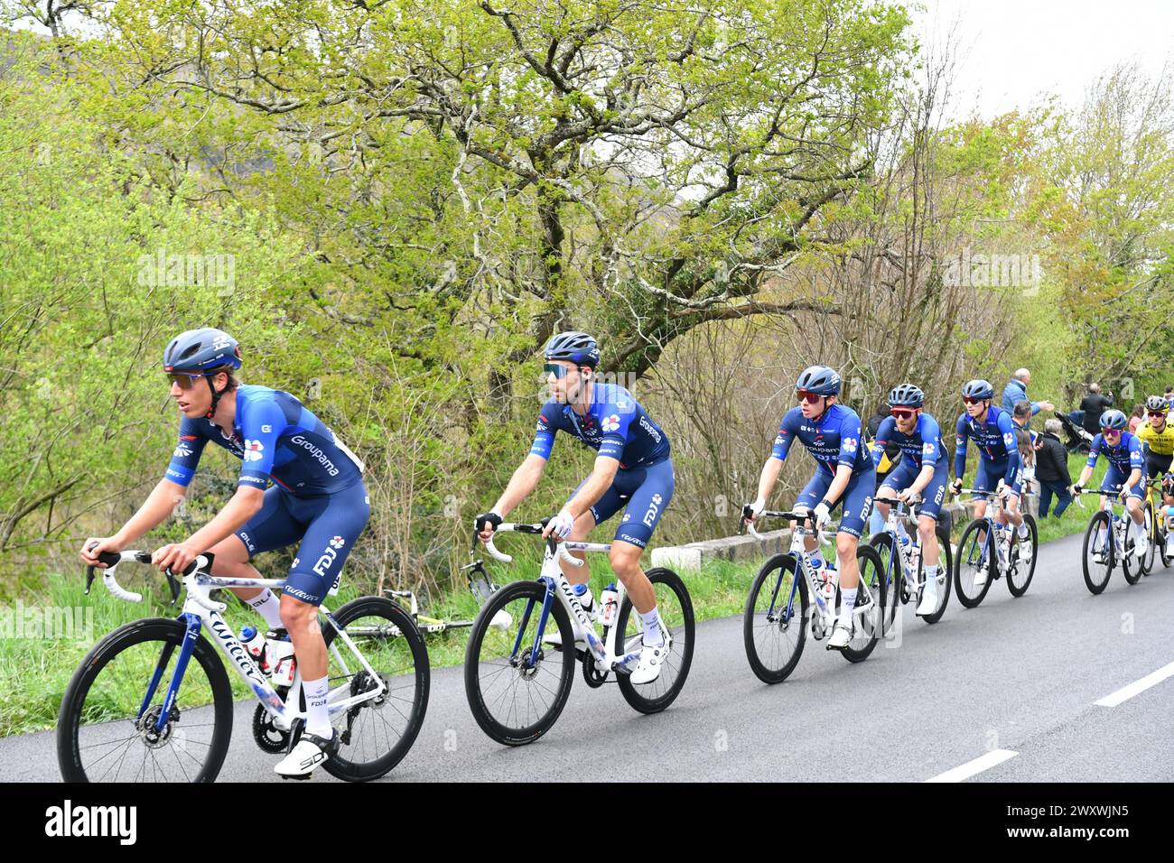 Groupama FDJ équipe travail d'équipe Itzulia 2024 Banque D'Images