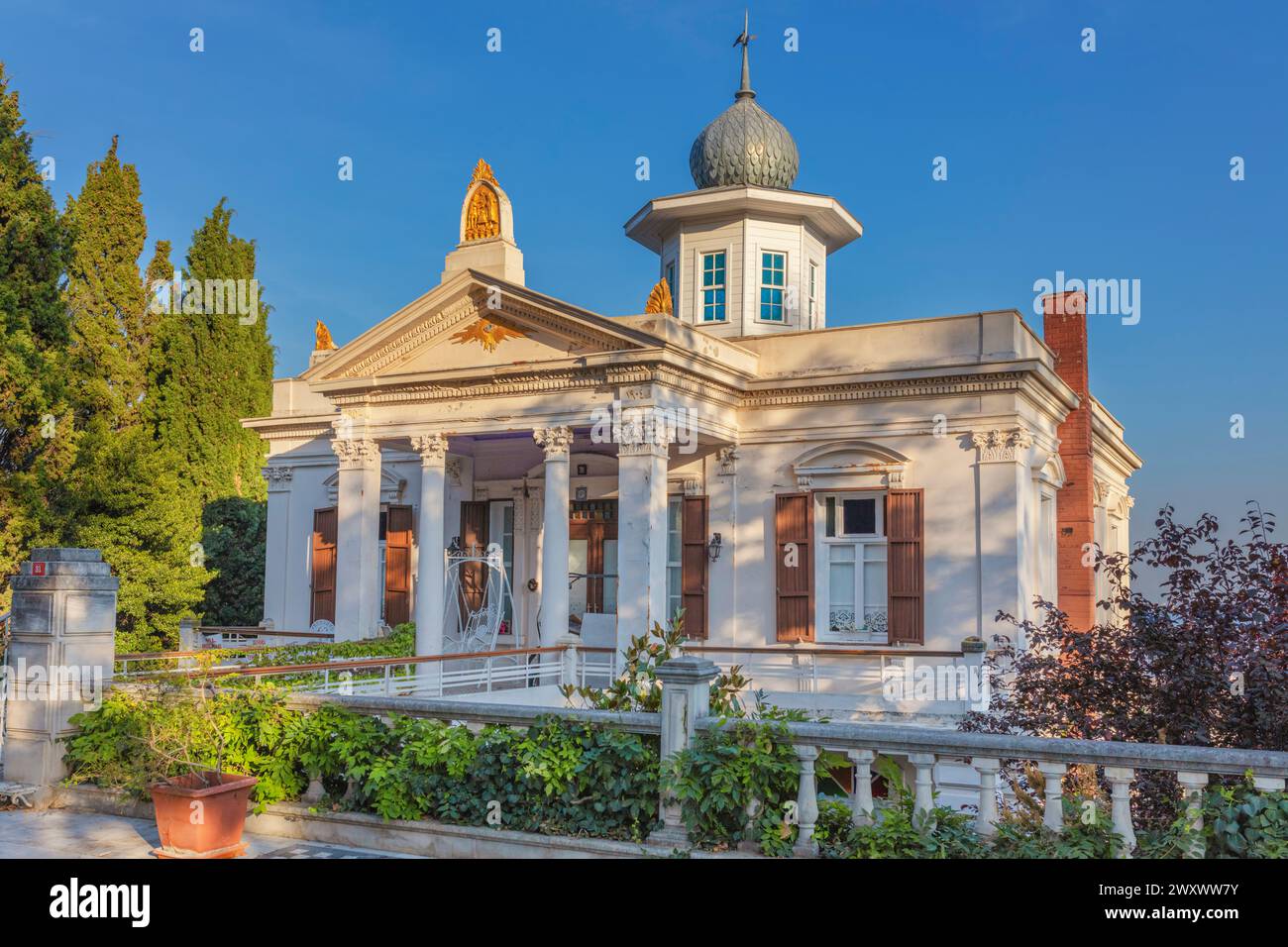 Maison vintage, îles des Princes, Adalar, Istanbul, Turquie Banque D'Images