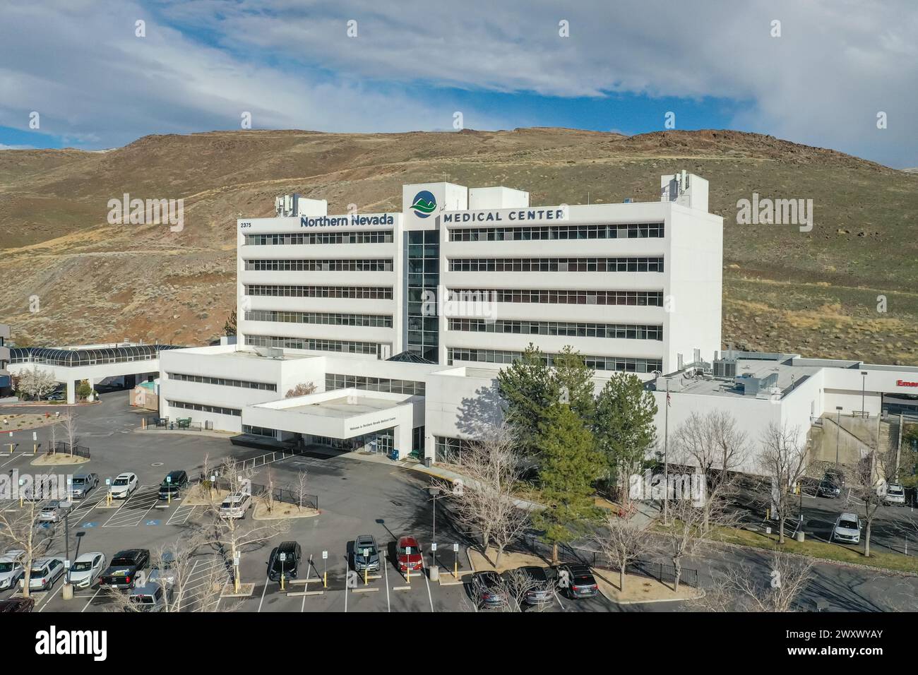 Le Northern Nevada Medical Center se trouve dans la position de servir une population croissante dans la région métropolitaine de Reno Sparks. Banque D'Images