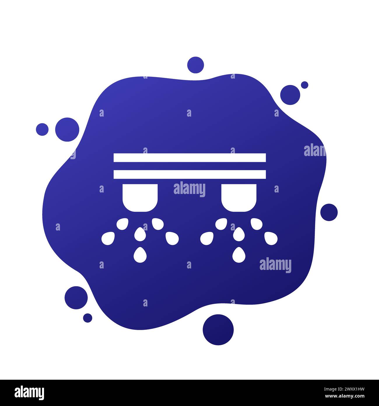 icône de gicleurs d'eau, pictogramme vectoriel Illustration de Vecteur