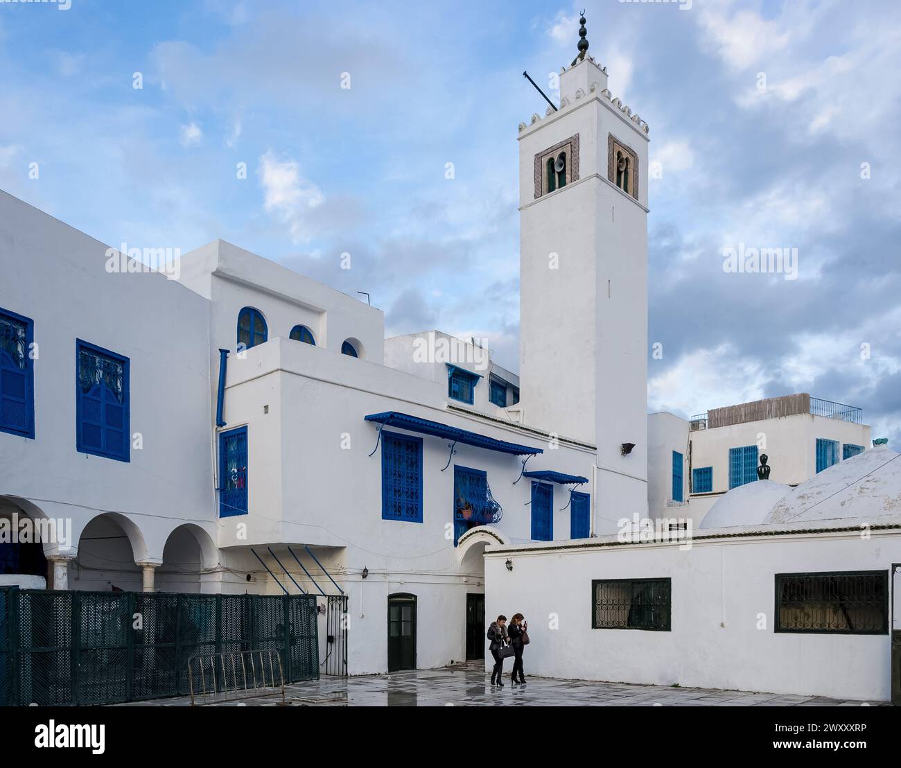 Détail de Sidi Bou Said, une ville pittoresque et une attraction touristique populaire située dans le nord de la Tunisie, à environ 20 km au nord-est de Tunis Banque D'Images