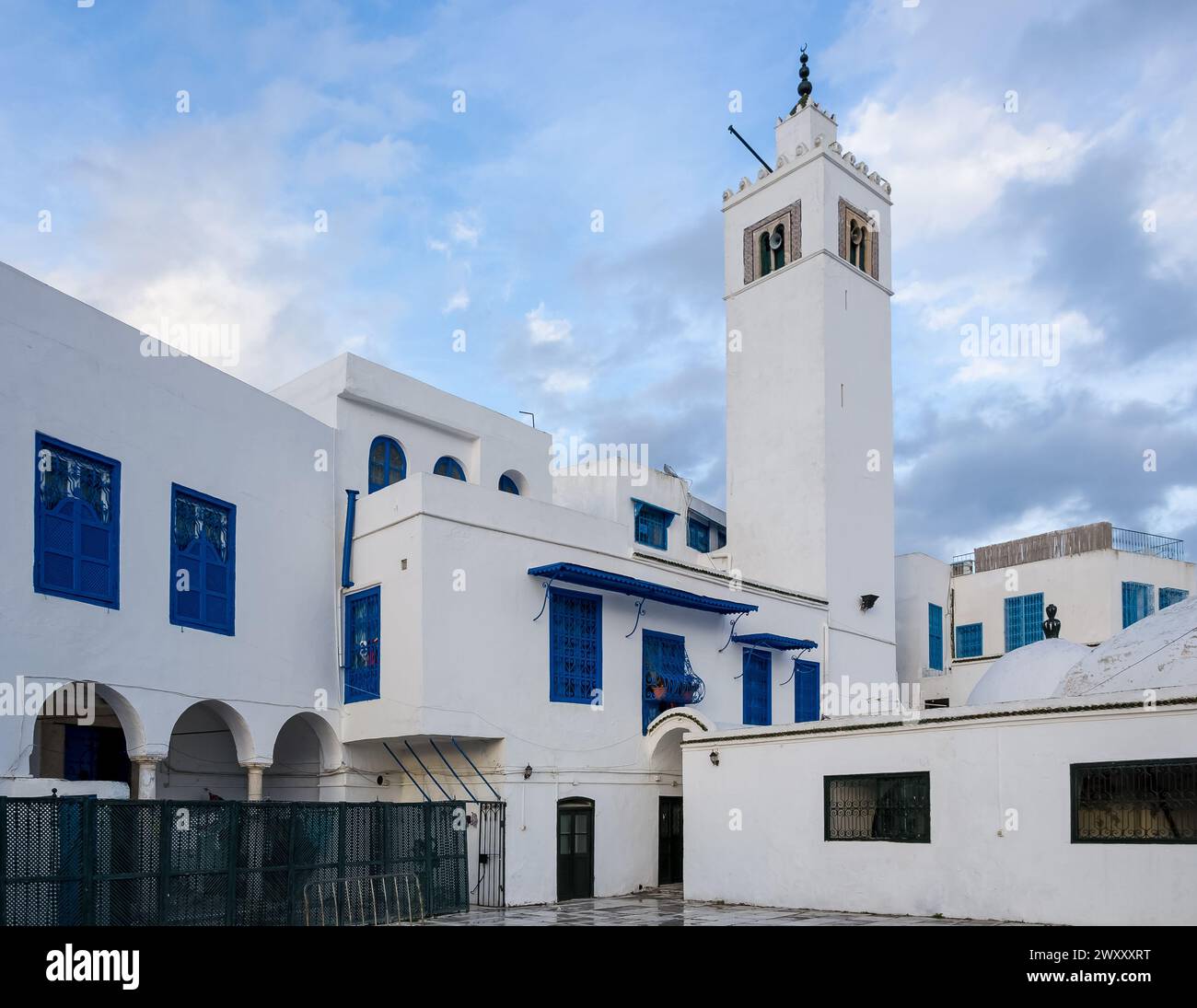 Détail de Sidi Bou Said, une ville pittoresque et une attraction touristique populaire située dans le nord de la Tunisie, à environ 20 km au nord-est de Tunis Banque D'Images