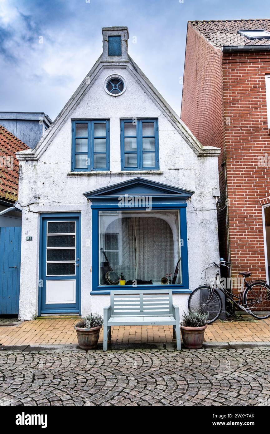 Vieilles maisons dans les rues de Tonder dans la partie sud du Danemark Banque D'Images