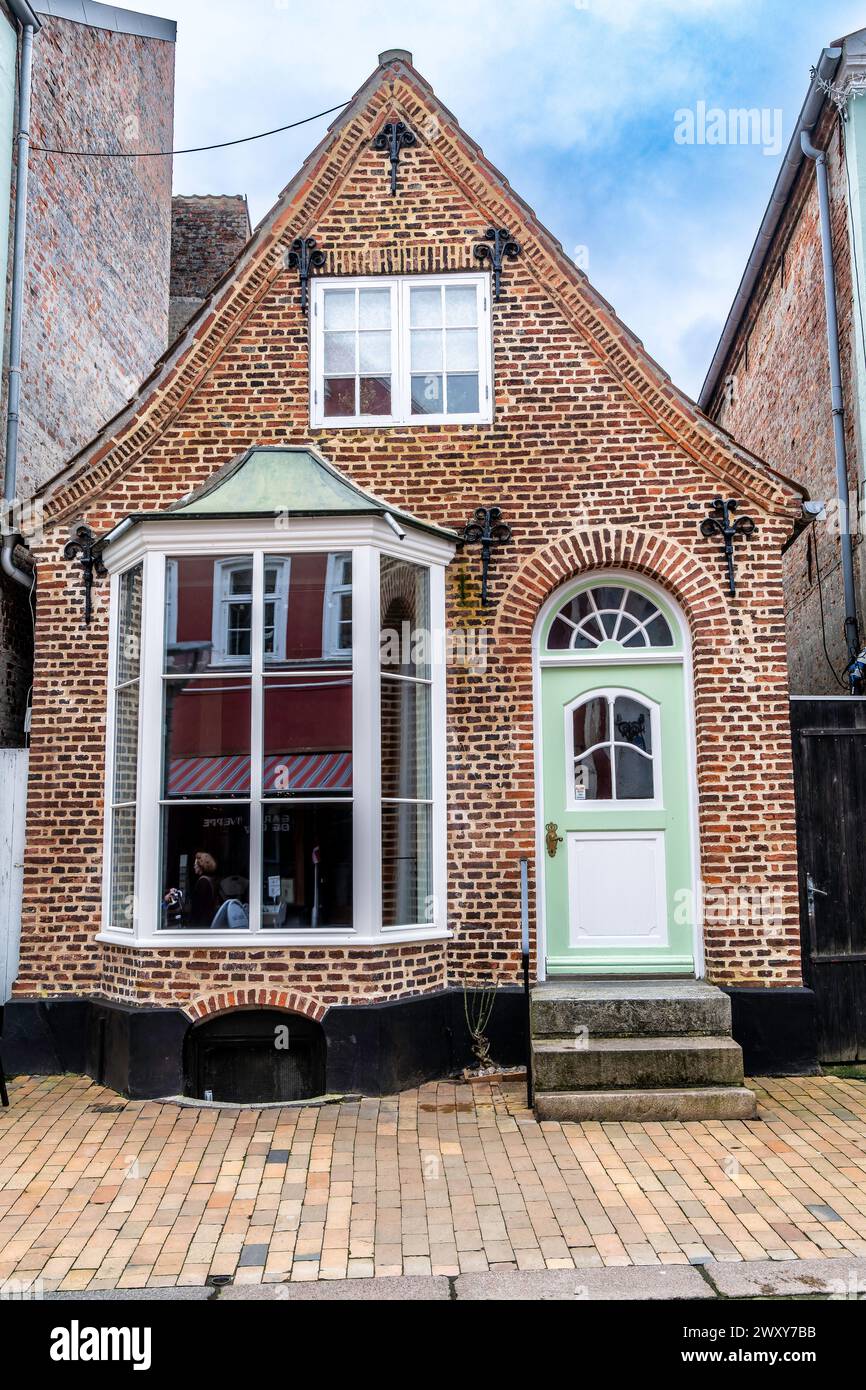 Vieilles maisons dans les rues de Tonder dans la partie sud du Danemark Banque D'Images