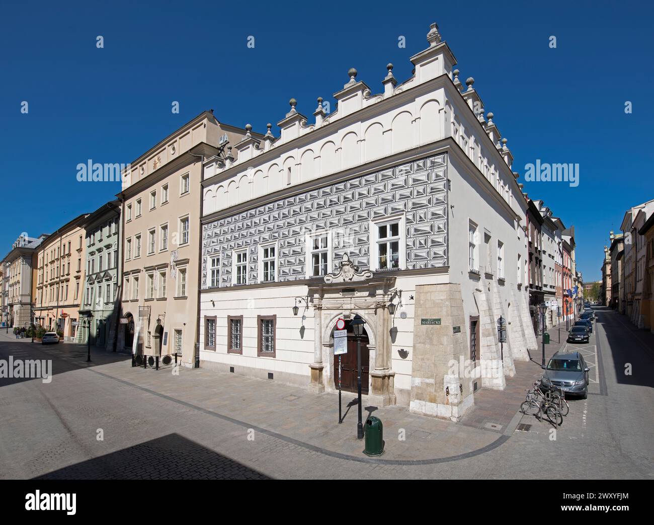 Prog Marys Square, Cracovie, Pologne Banque D'Images