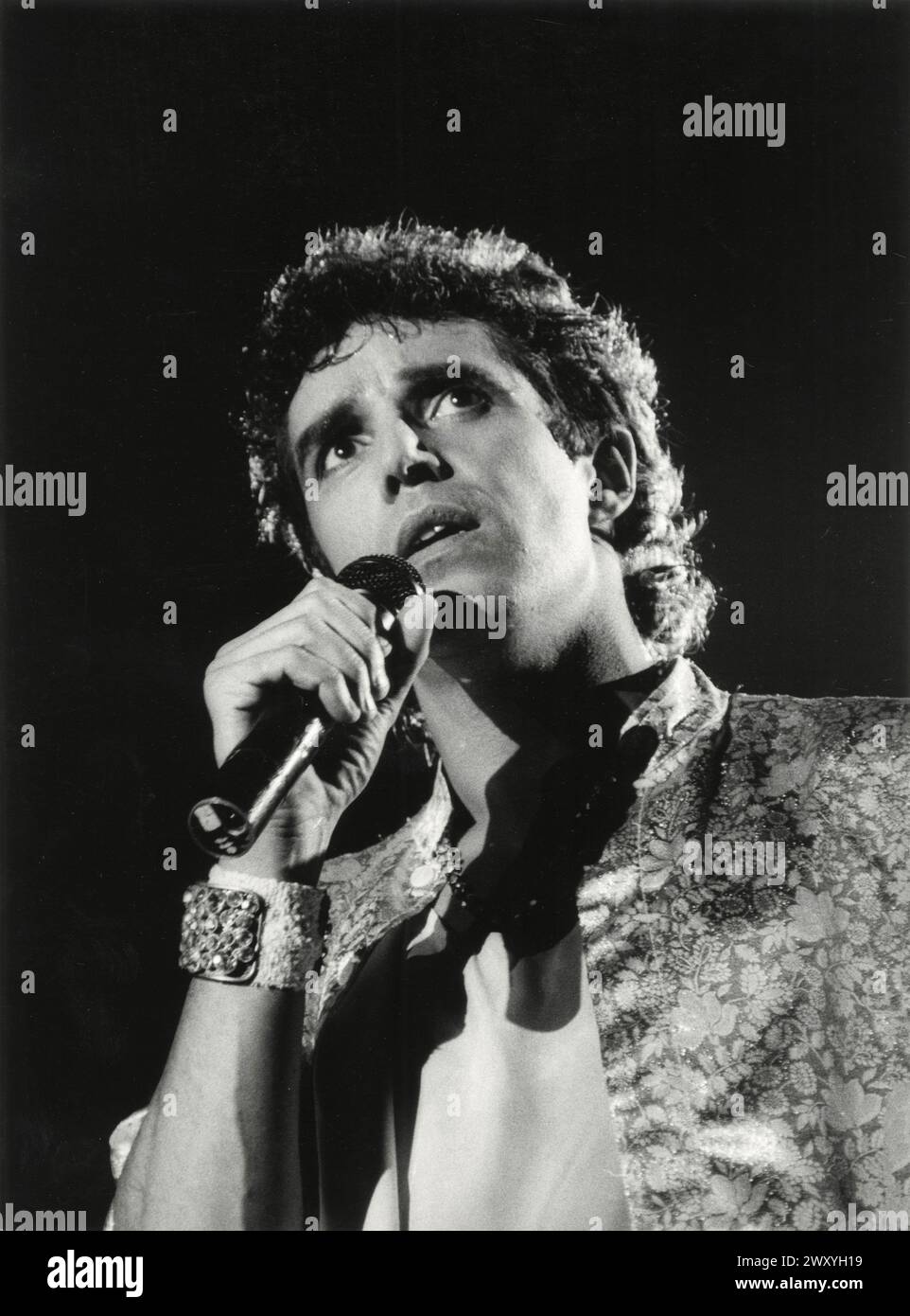 Reims (Nord-est de la France) : Julien Clerc en concert (1985) Banque D'Images