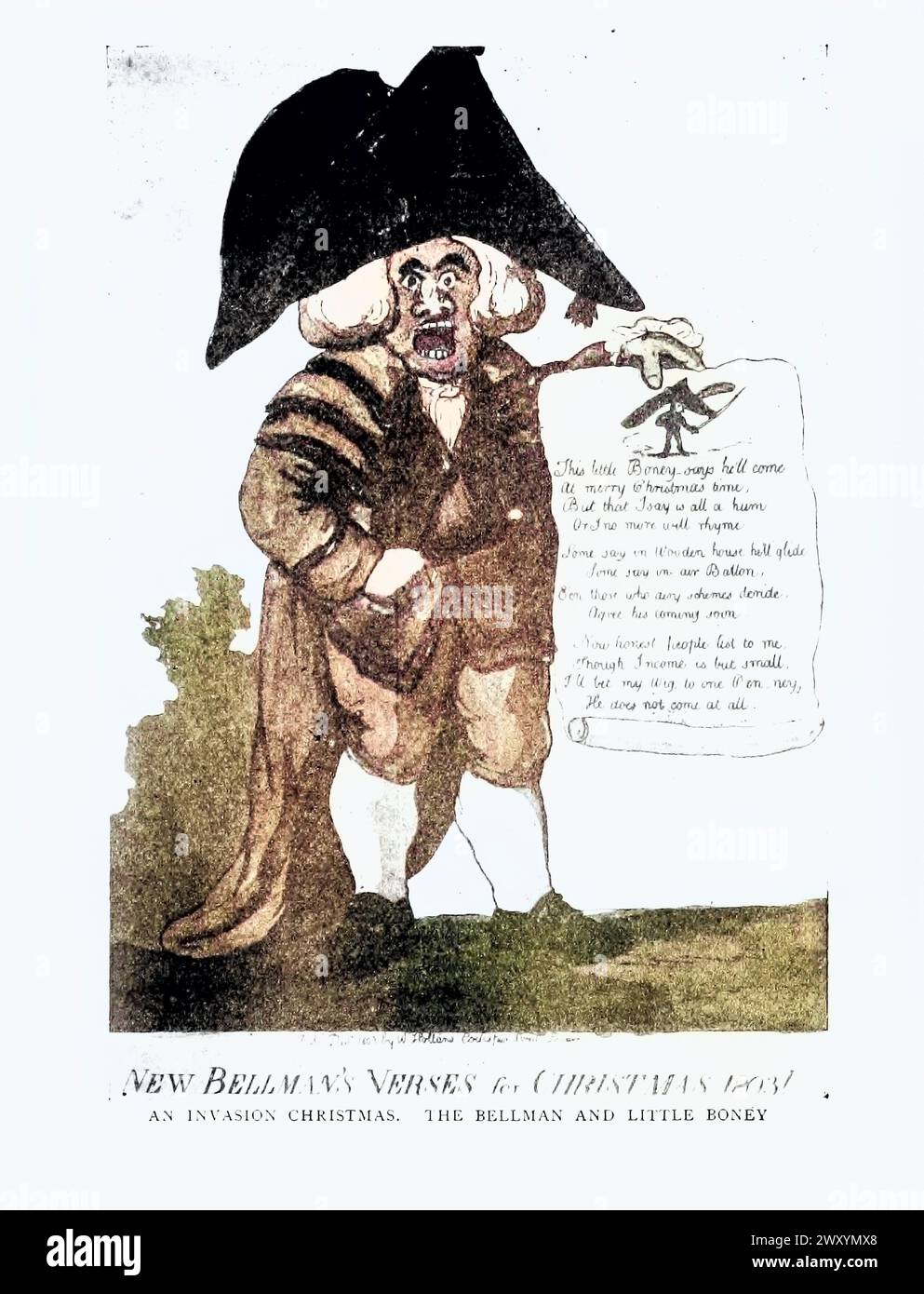 Une invasion Noël. Tire Bellman et Little Boney Napoléon et l'invasion de l'Angleterre : l'histoire de la grande terreur Banque D'Images