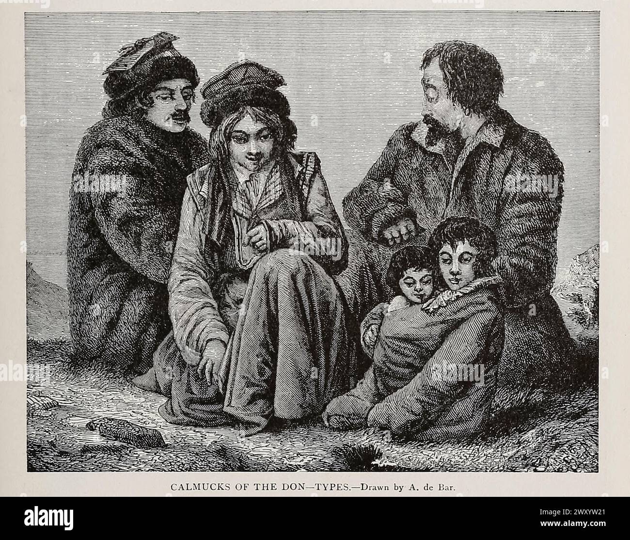 Calmuks [ Kalmouks ] DU DON de Cyclopédie histoire universelle : embrassant la présentation la plus complète et la plus récente du sujet en deux parties principales ou divisions de plus de six mille pages par John Clark Ridpath, 1840-1900 date de publication 1895 Éditeur Boston : Balch Bros Volume 7 histoire de l'homme Banque D'Images