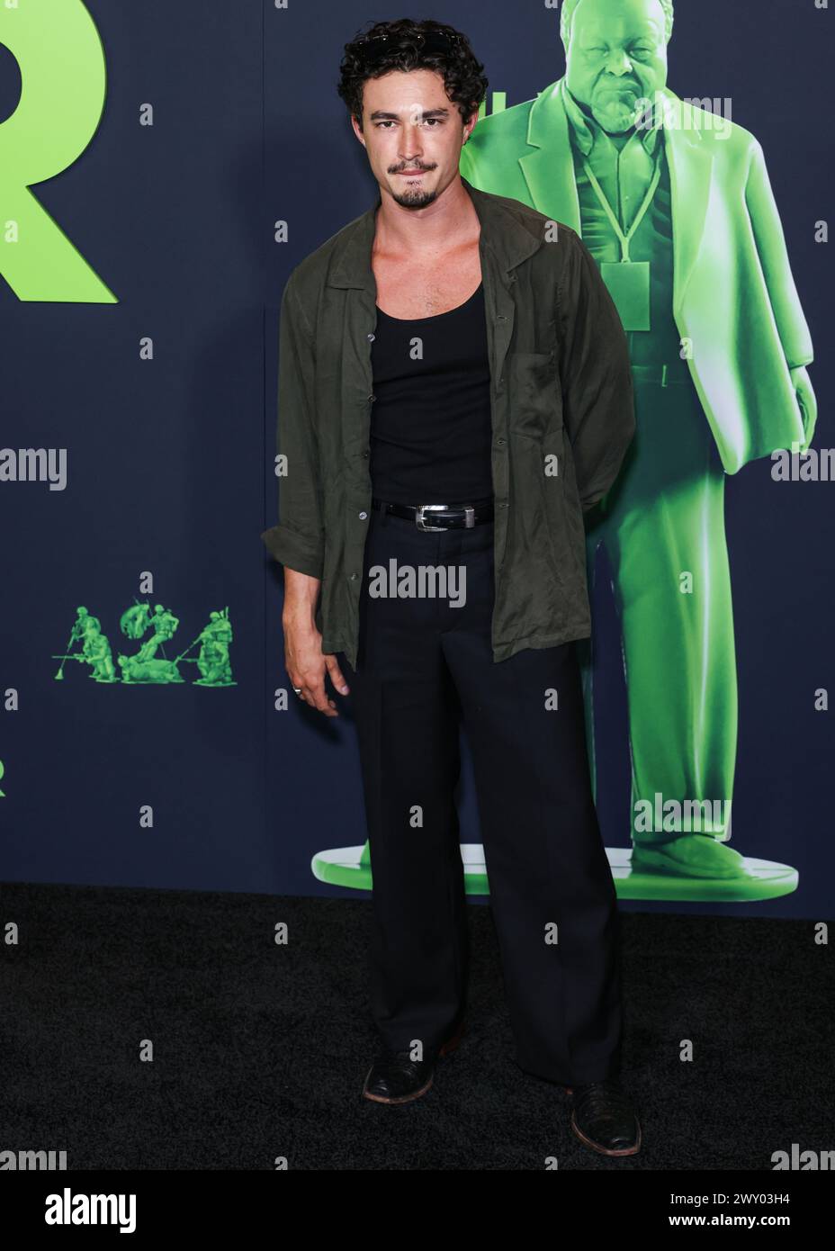 Los Angeles, États-Unis. 02 avril 2024. LOS ANGELES, CALIFORNIE, États-Unis - AVRIL 02 : Gavin Leatherwood arrive à la projection spéciale de Los Angeles de la 'guerre civile' d'A24 qui a eu lieu à l'Academy Museum of Motion Pictures le 2 avril 2024 à Los Angeles, Californie, États-Unis. (Photo de Xavier Collin/image Press Agency) crédit : image Press Agency/Alamy Live News Banque D'Images