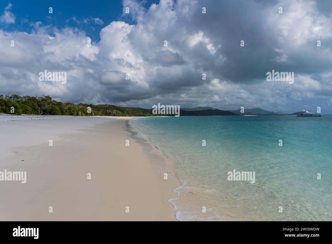 Whitsunday Island, Whitehaven Beach, Australie Banque D'Images