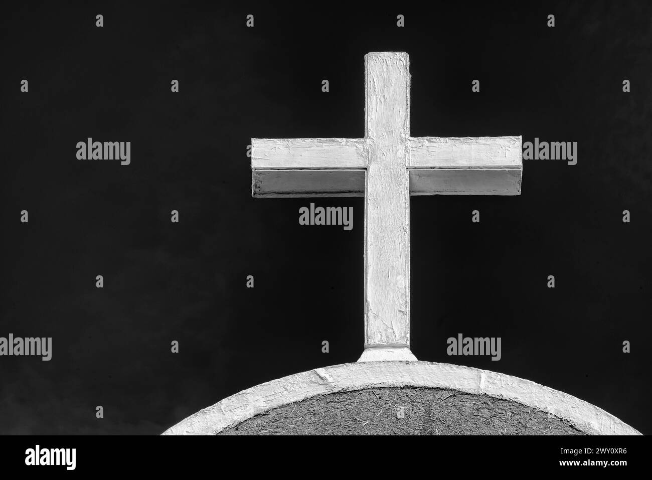 La mission de San Francisco à Taos, au Nouveau-Mexique, a été construite en 1772.L'église a été faite d'adobe par les Pères franciscains.En 1970, elle a été déclarée nationale Banque D'Images