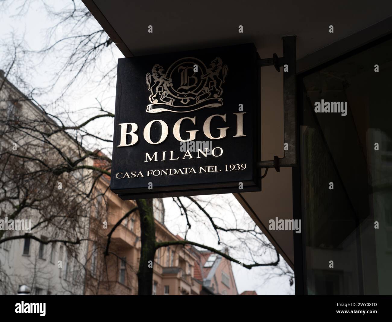 Magasin de mode Boggi à Berlin, Allemagne Banque D'Images