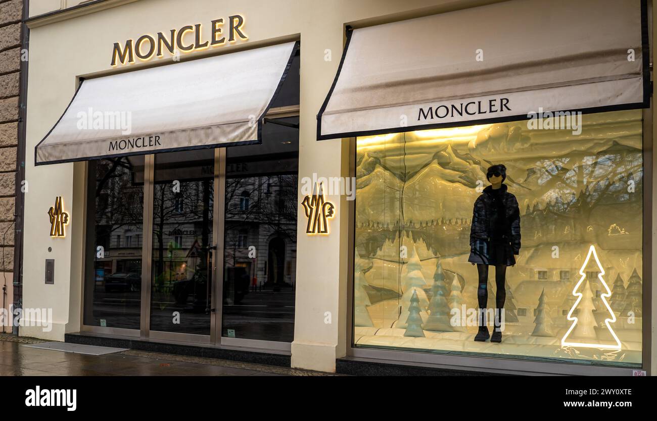 Magasin de mode Moncler à Berlin, Allemagne Banque D'Images