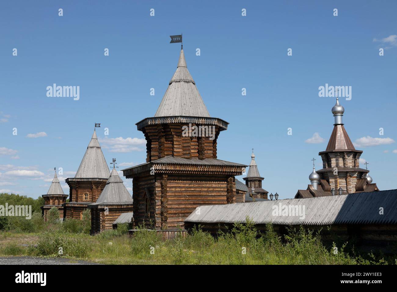 Monastère Sainte Trinité Trifonov Pechenga. Le monastère le plus septentrional du monde. Russie, région de Mourmansk Banque D'Images
