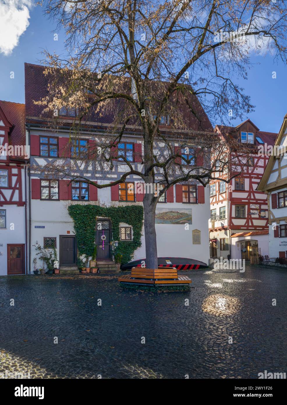 Altes Fachwerkhaus, Schönes Haus, im Fischerviertel, Ulm, Bade-Württemberg Deutschland Altes Fachwerkhaus, Schönes Haus, im Fischerviertel, Ulm, Bad Banque D'Images