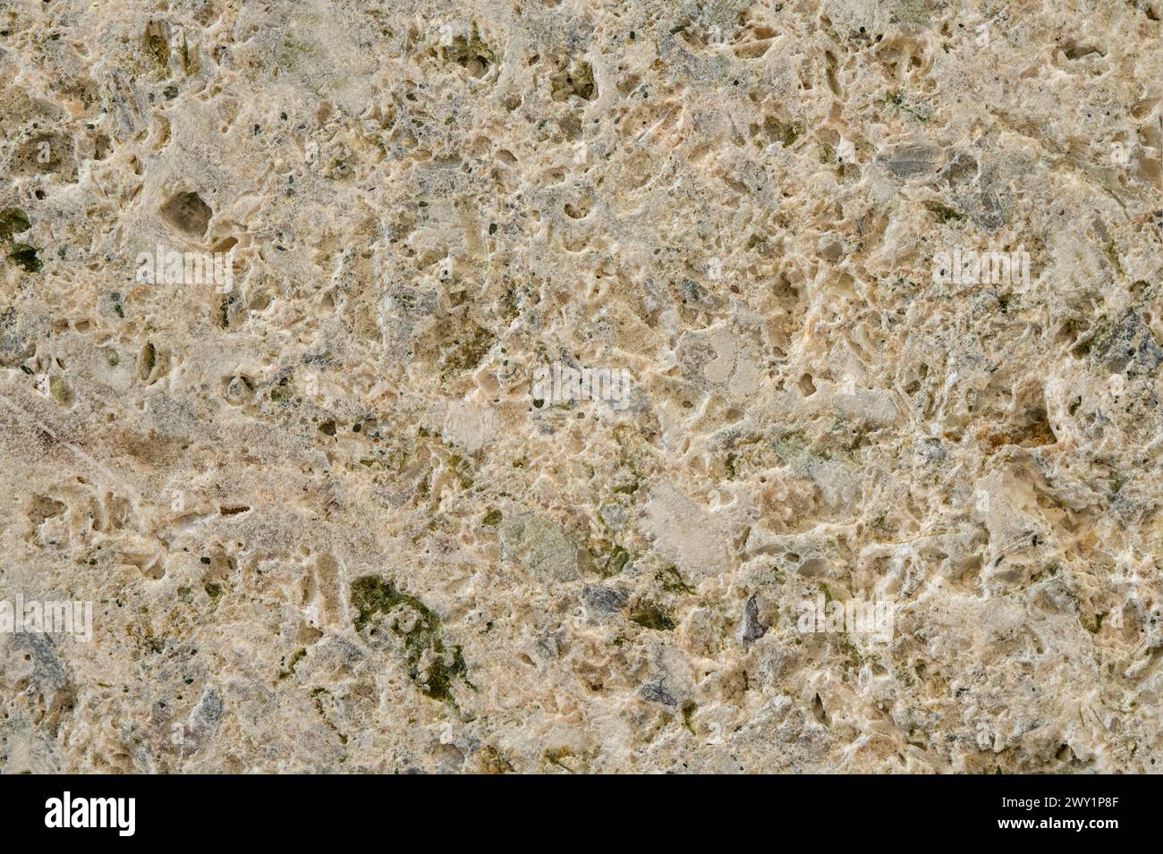 Gros plan de la texture et de la structure d'une pierre brute. Banque D'Images
